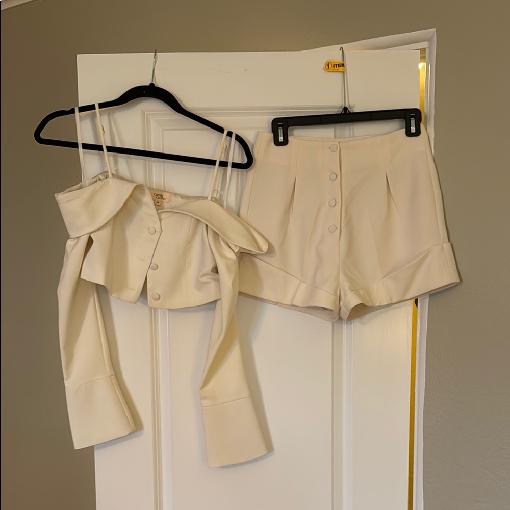 Camila Coelho Cream Two-Piece Set
